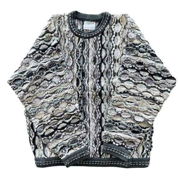 Coogi Sweater 100% Mercerized Cotton Crew Neck Pull Over 3D